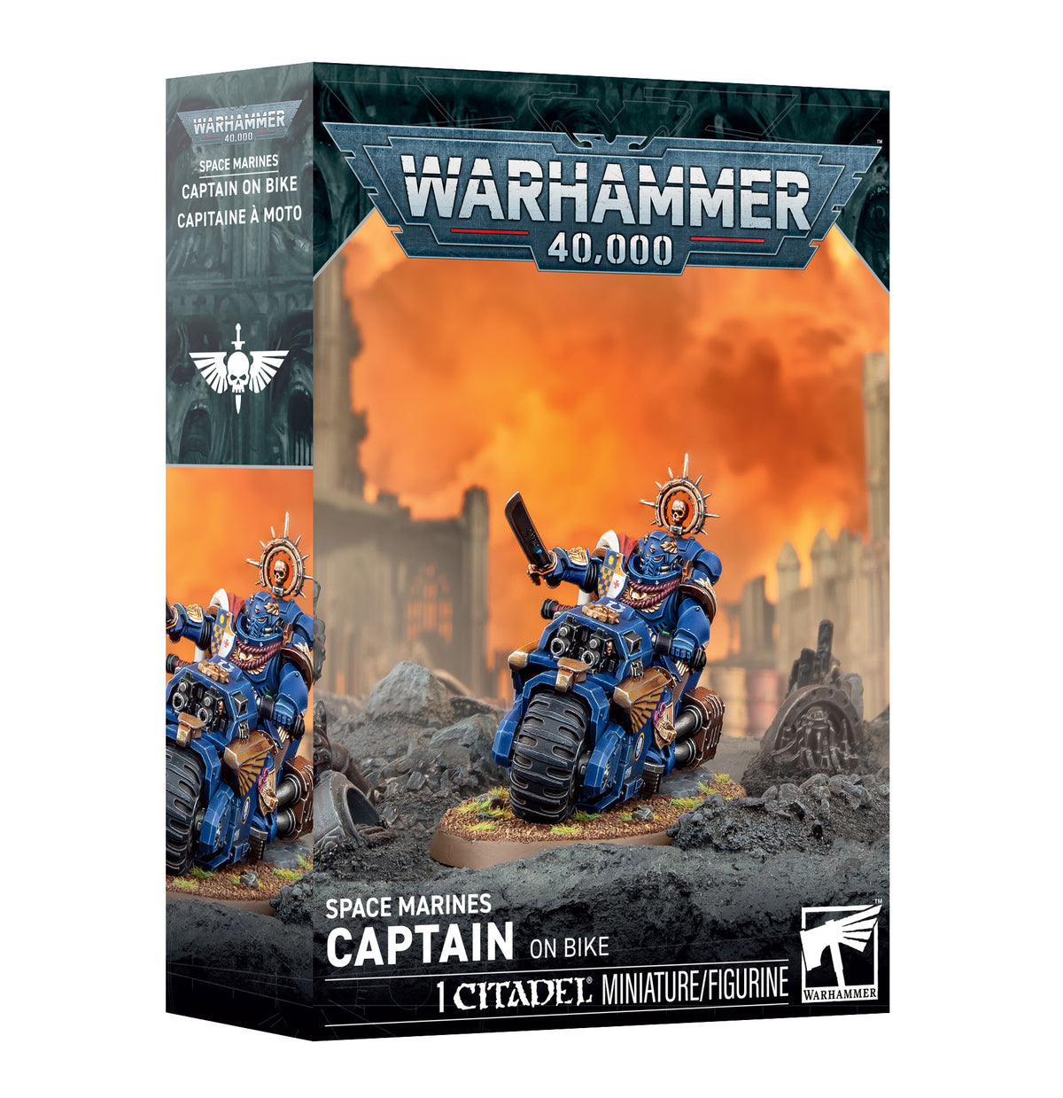 SPACE MARINES CAPTAIN ON BIKE