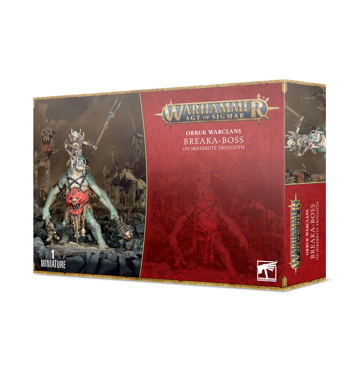 ORRUK WARCLANS BREAKABOSS ON MIREBRUTE TROGGOTH