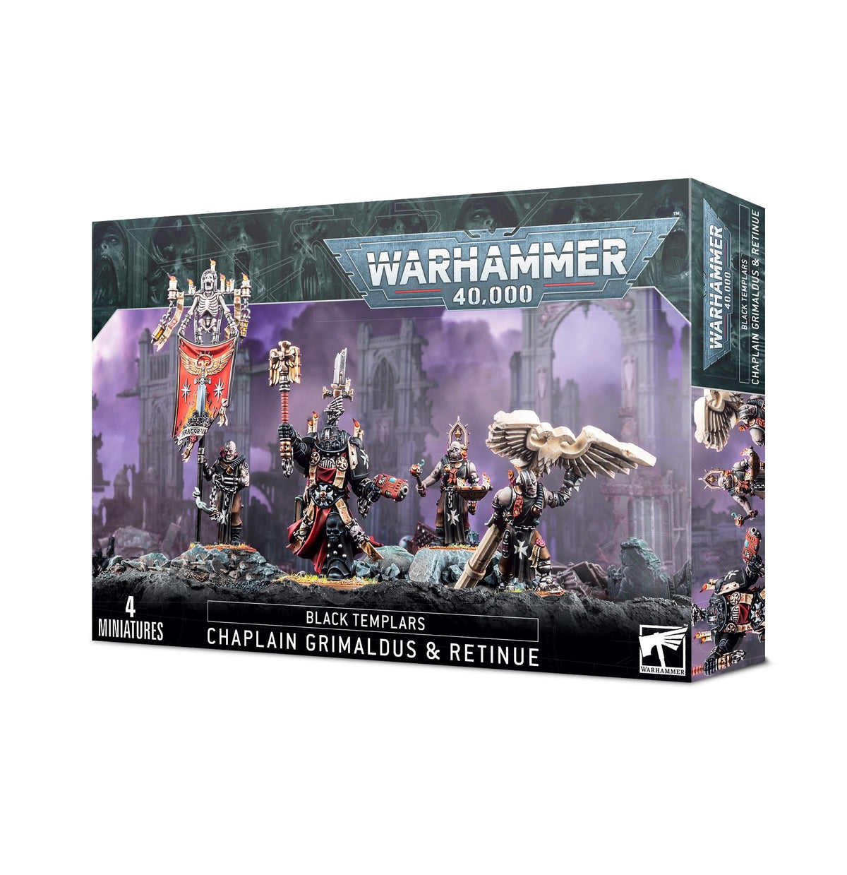 BLACK TEMPLARS GRIMALDUS AND RETINUE