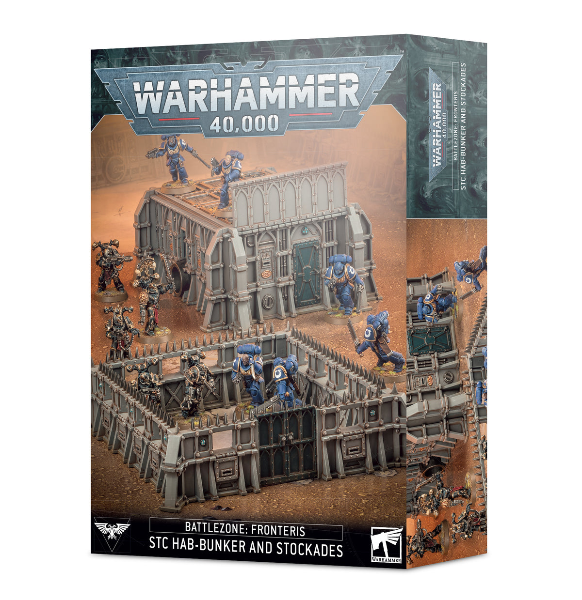 WARHAMMER 40K BATTLEZONE FRONTERIS STC HABBUNKER AND STOCKADE
