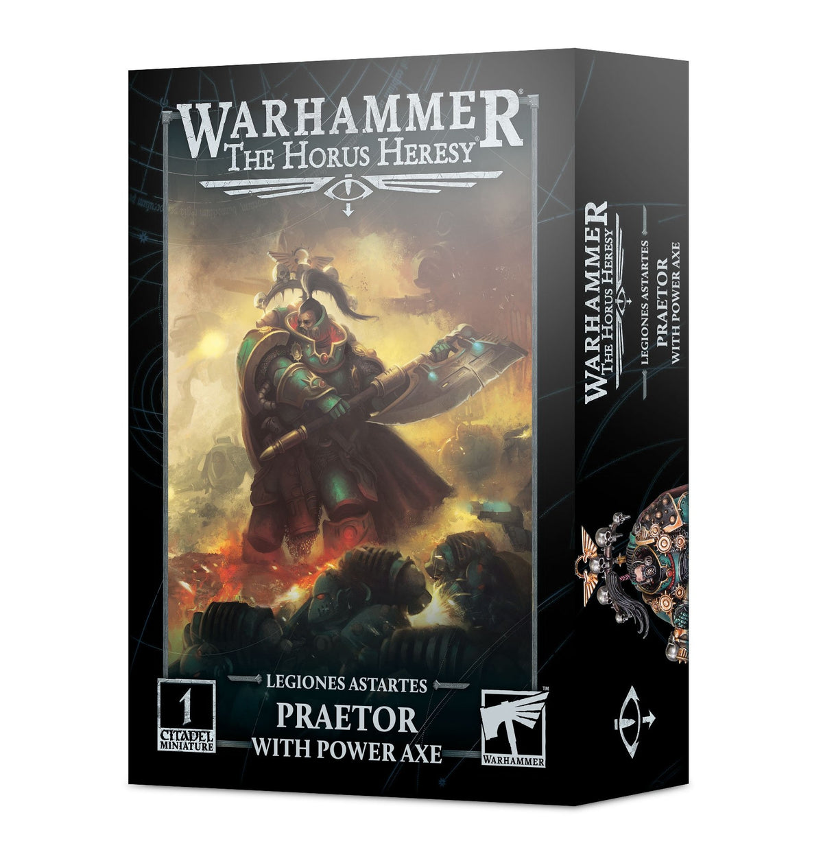 HH LEGIONES ASTARTES PRAETOR WITH POWER AXE