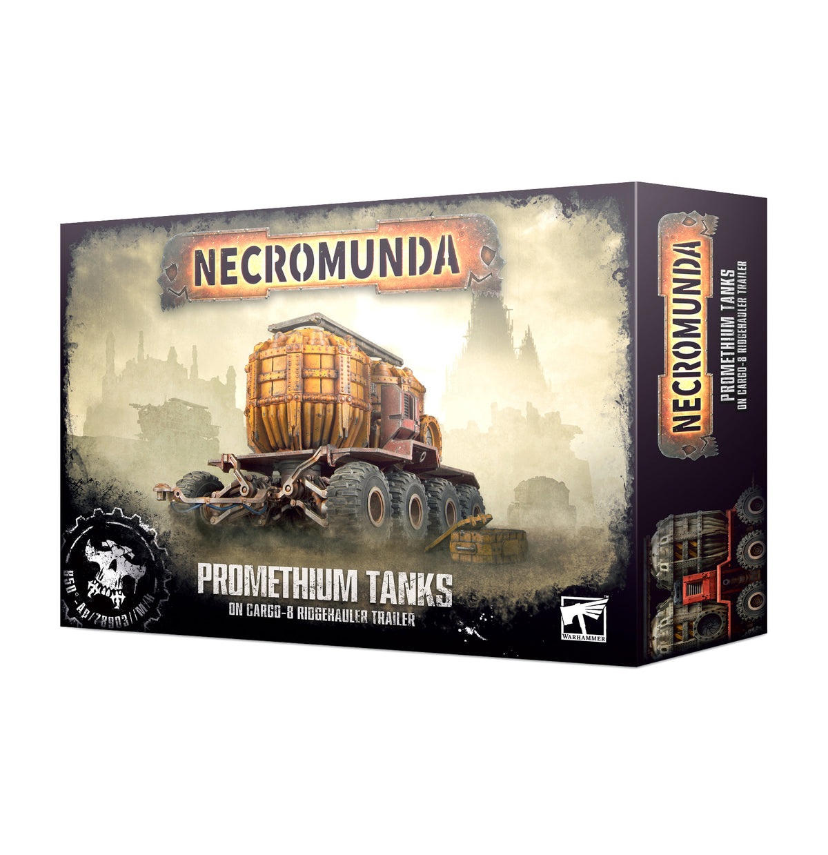 NECROMUNDA PROMETHIUM TANKS ON CARGO 8 TRAILER