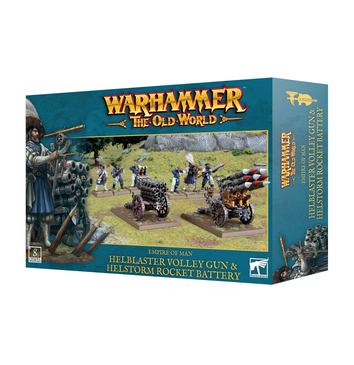 EMPIRE OF MAN HELBLASTER VOLLEYGUN / HELSTORM BATTERY