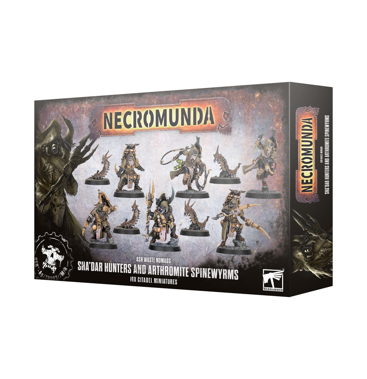 NECROMUNDA ASH WASTE NOMADS SHADAR HUNTERS AND ARTHROMITE SPINEWYRMS