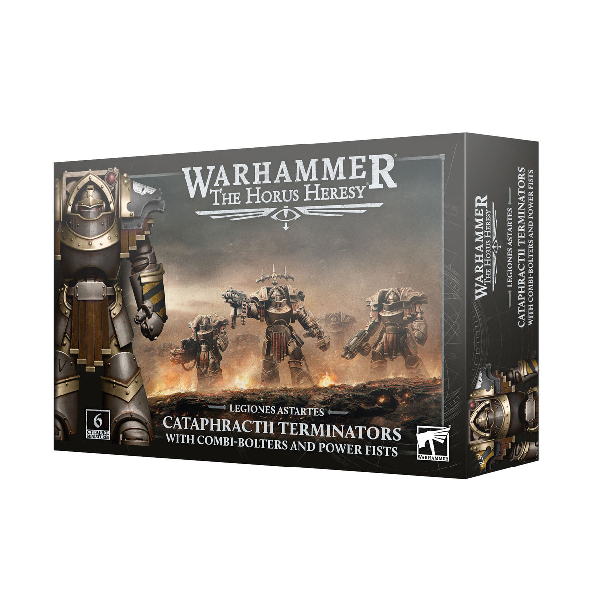 HH LEGIONES ASTARTES CATAPHRACTII TERMINATORS WITH POWER FISTS